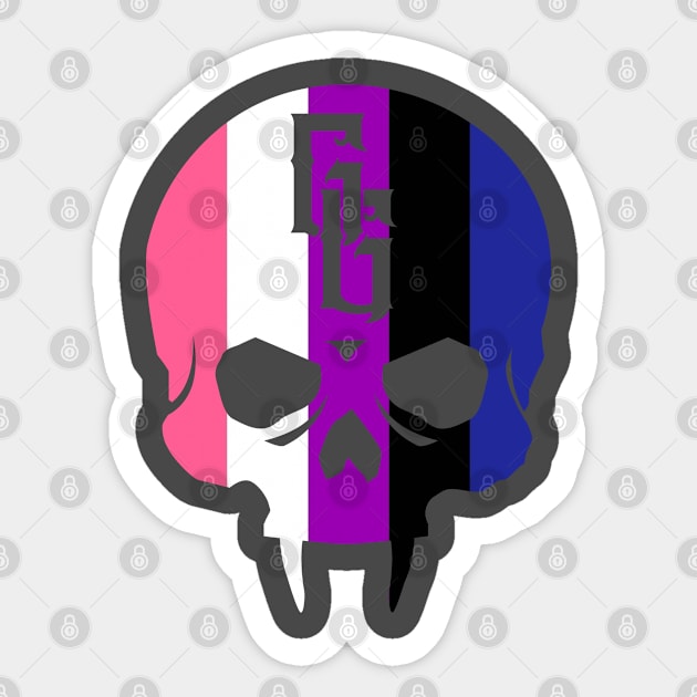 Genderfluid Pride Gehenna Sticker by highcouncil@gehennagaming.com